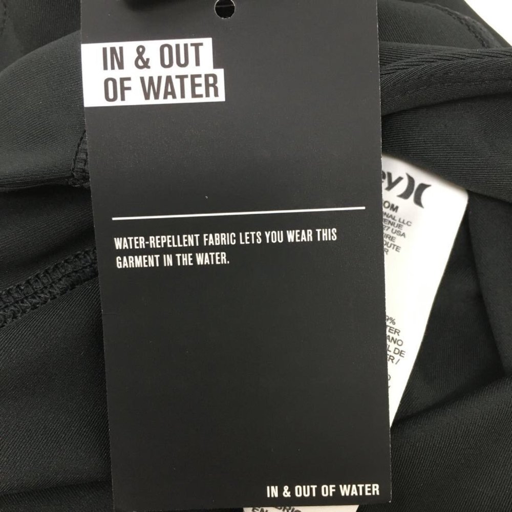 Hurley Womens Surf Swim Shorts Black Stretch Water Repellent Juniors XS New - Picture 5 of 5